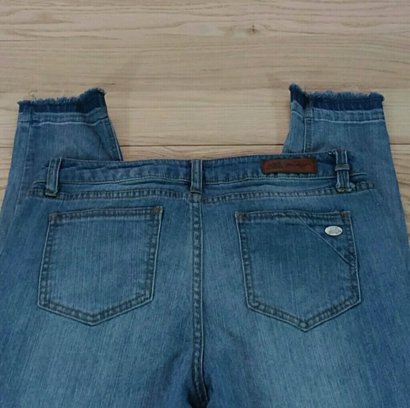 ABS Allen Schwartz Skinny Jeans 29 Frayed Distress - Picture 7 of 8